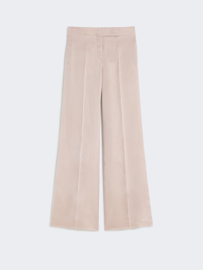 max mara long silk trousers