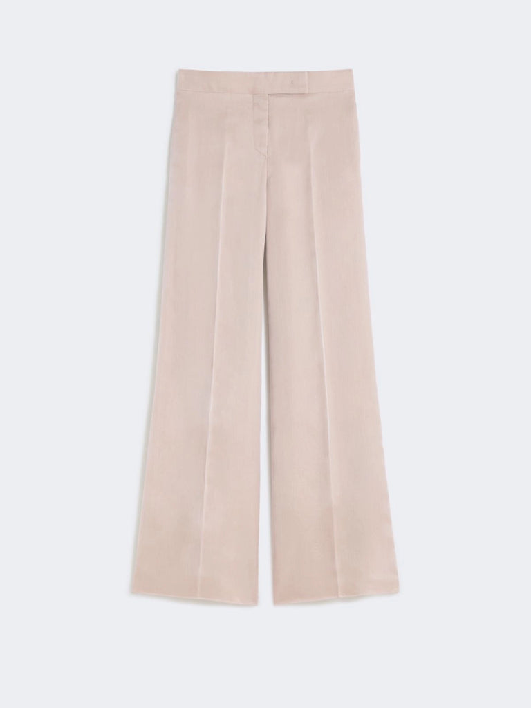 max mara long silk trousers