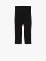 Cotton Satin Trousers for Women - Black - Max Mara UAE