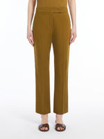 Cotton satin trousers