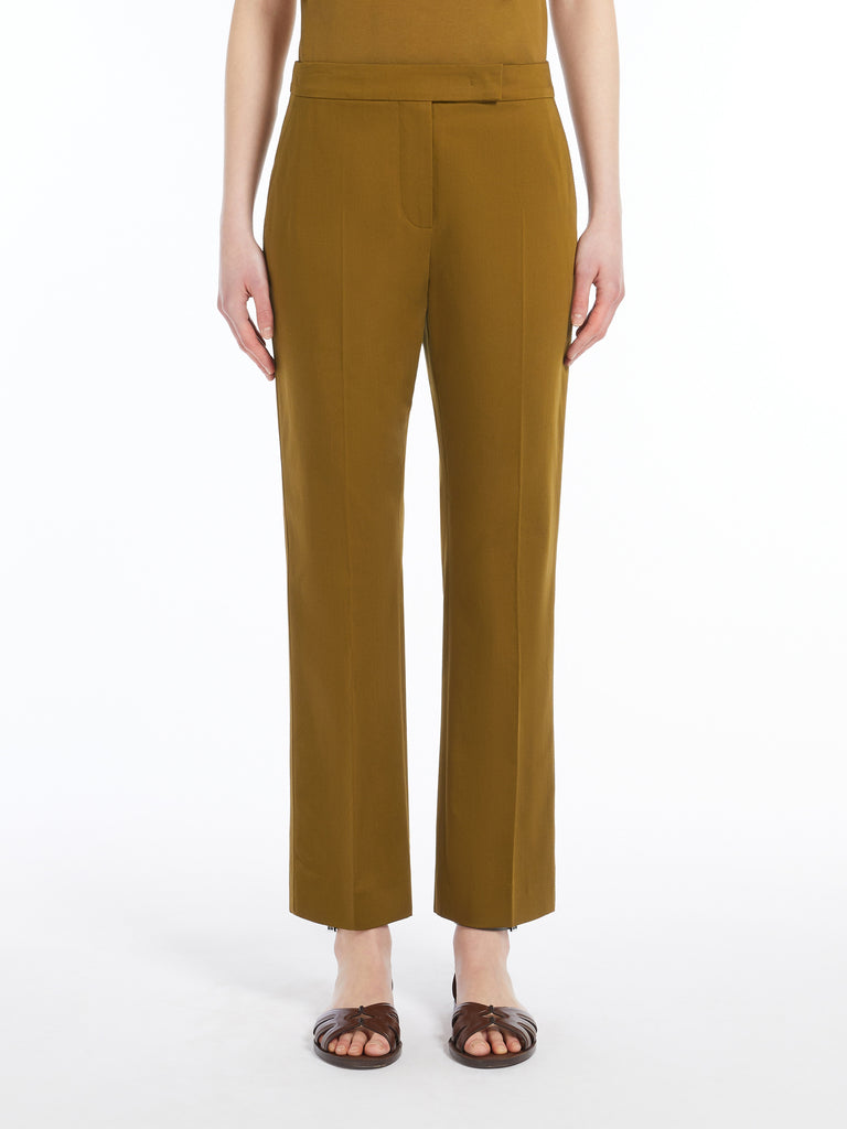 Cotton satin trousers