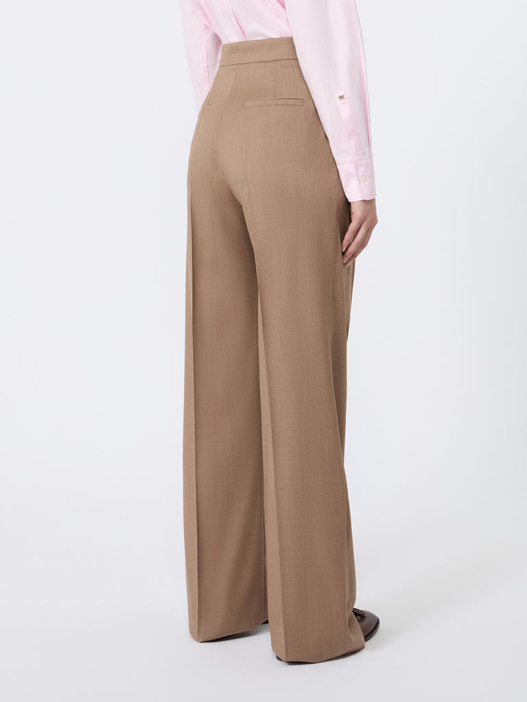 max mara wool twill trousers