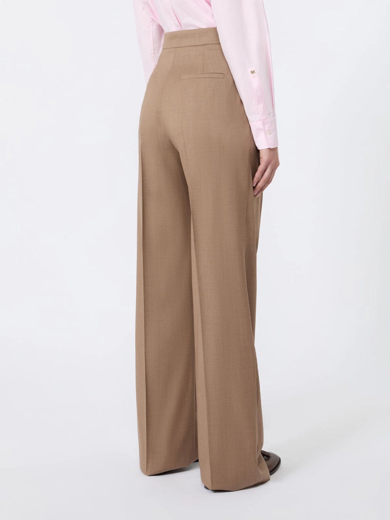 max mara wool twill trousers