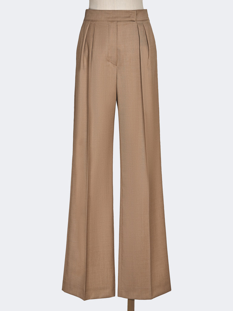 max mara wool twill trousers