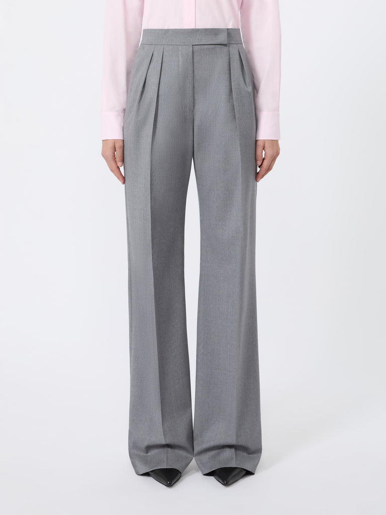 max mara wool twill trousers