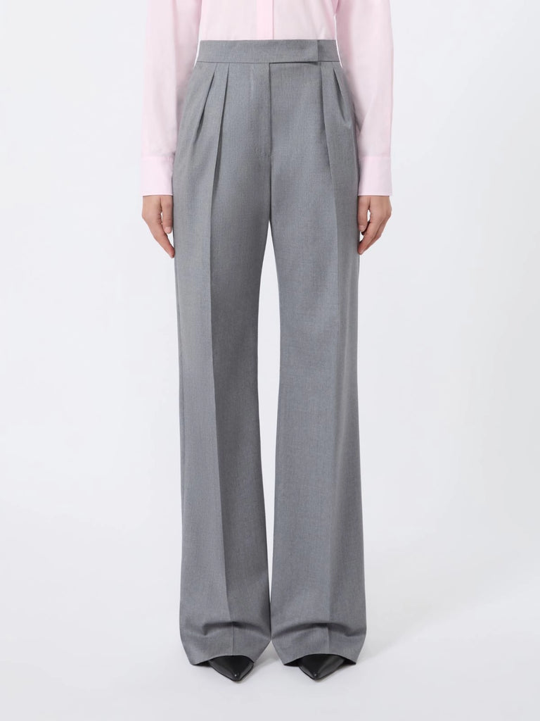 max mara wool twill trousers