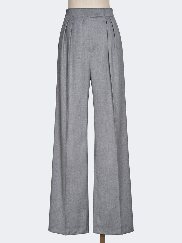 max mara wool twill trousers