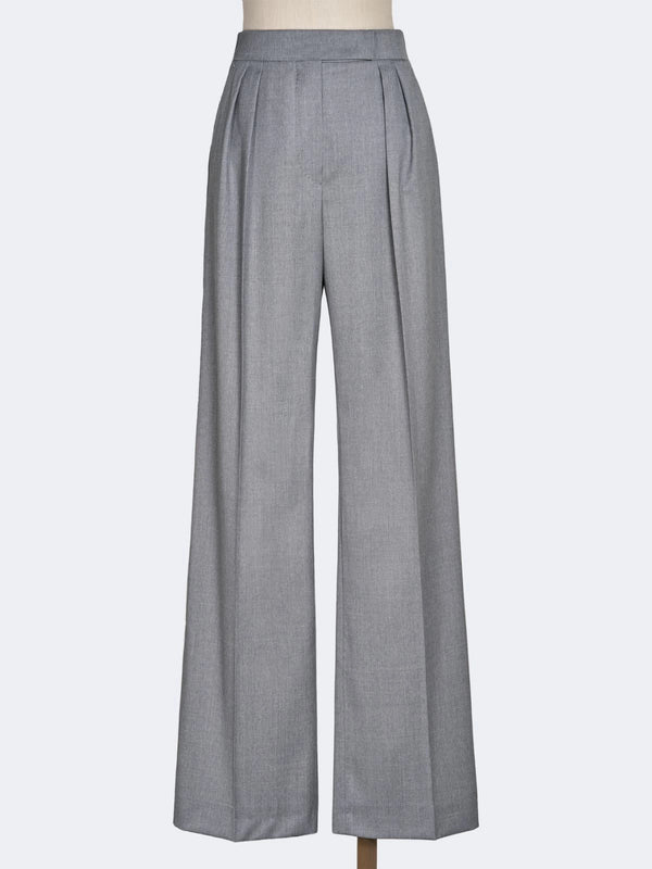 max mara wool twill trousers for women