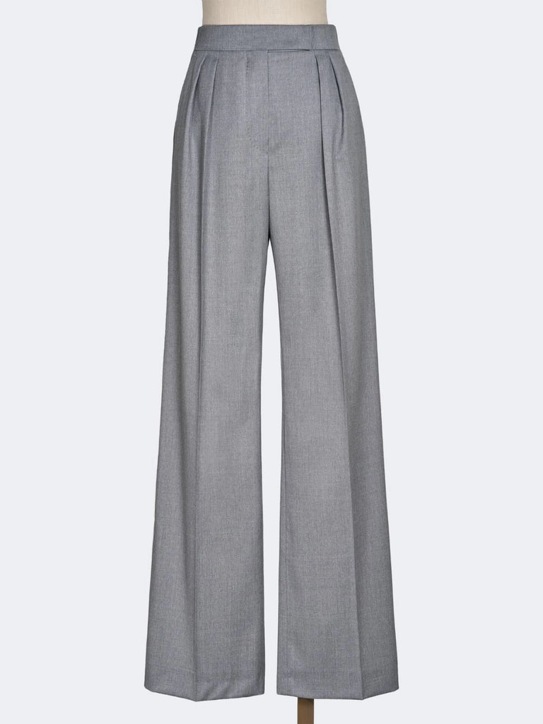 max mara wool twill trousers