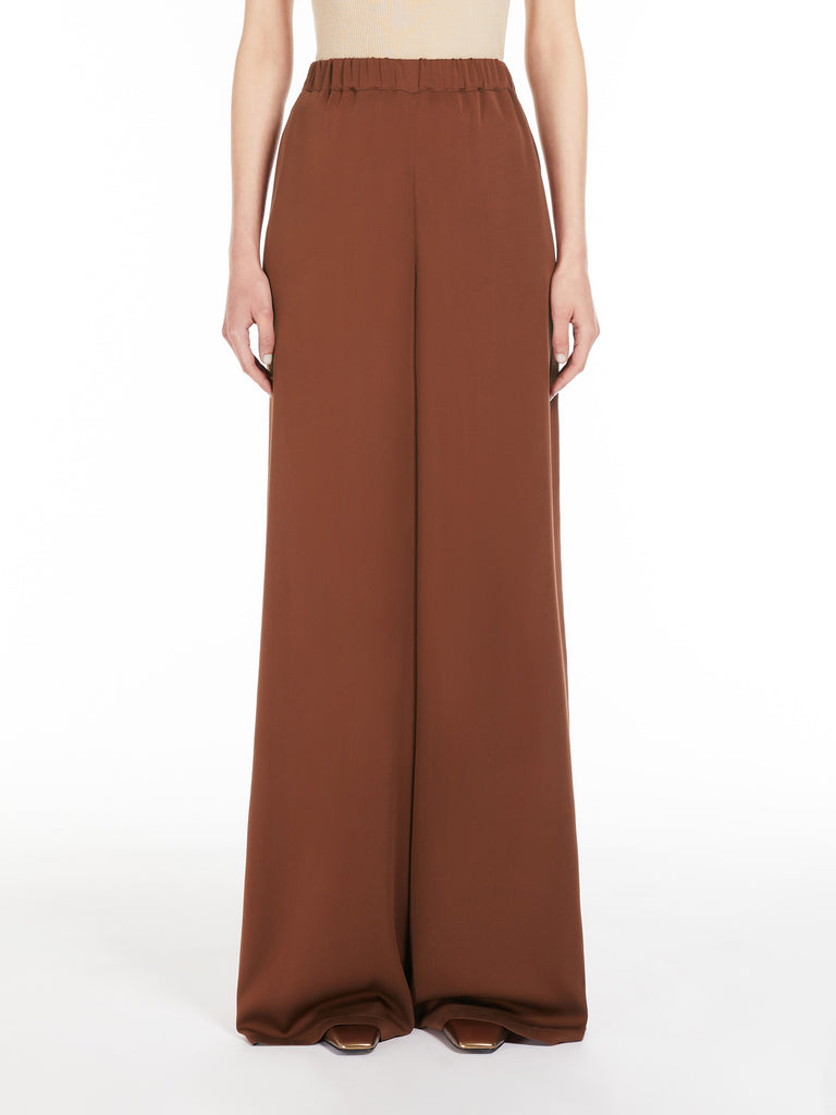 Silk charmeuse trousers