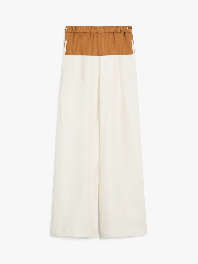 Linen and silk trousers