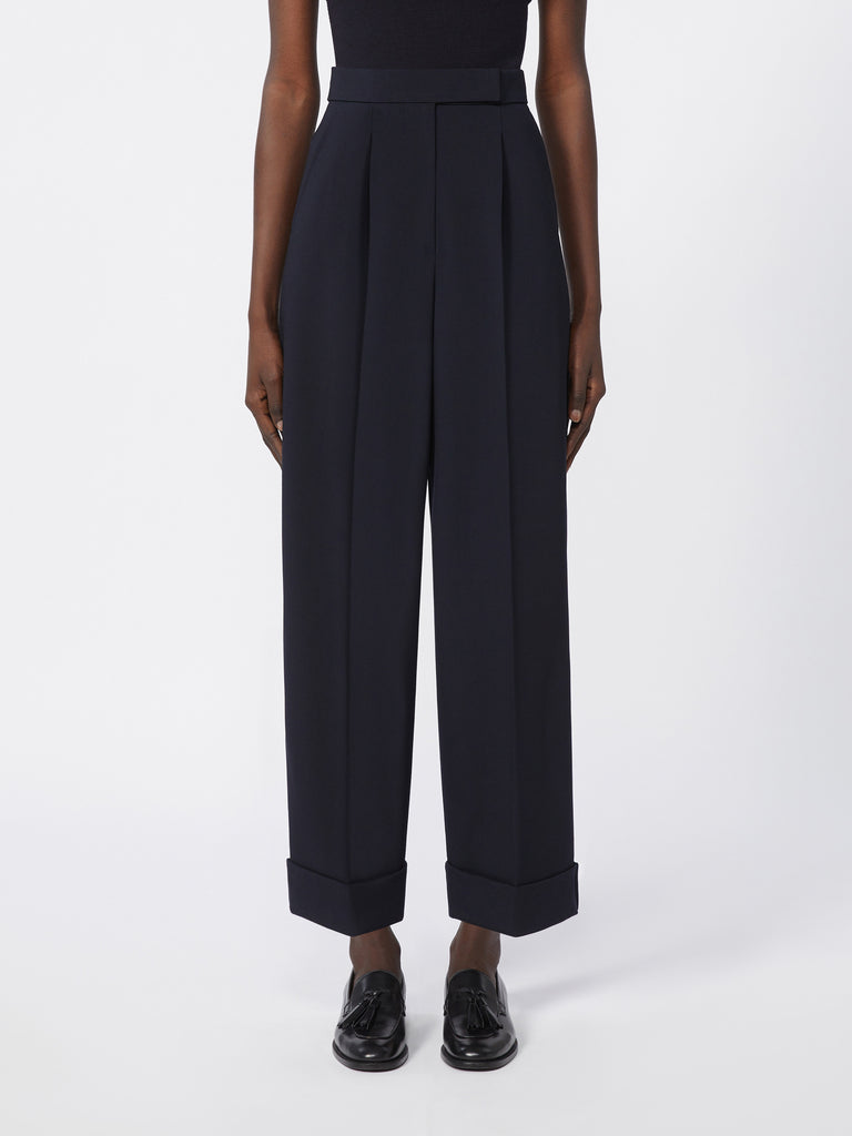 max mara high-waisted wool trousers