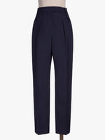Wool Cady Carrot Trousers for Women - Ultramarine - Max Mara UAE