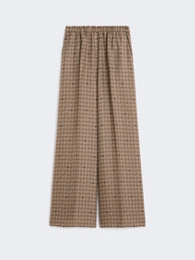 Printed Silk Trousers for Women - Mud - Max Mara UAE