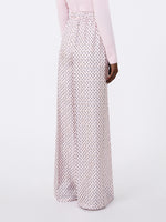 Printed Silk Trousers for Women - Pink - Max Mara UAE