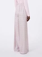 Printed silk trousers