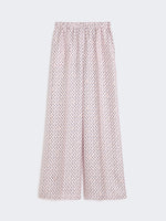Printed Silk Trousers for Women - Pink - Max Mara UAE