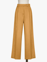 Wool, silk and mohair wide-leg trousers