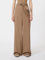 Stretch wool cloth trousers