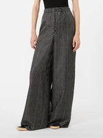 max mara wide-fit printed silk trousers for women