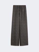 max mara wide-fit printed silk trousers for women