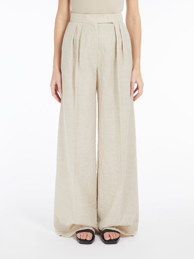 max mara wool wide-leg trousers