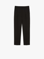 Slim-Fit Trousers In Wool And Mohair Canvas for Women - Black - Max Mara UAE
