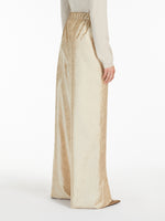 Printed Silk Trousers for Women - Albino - Max Mara UAE