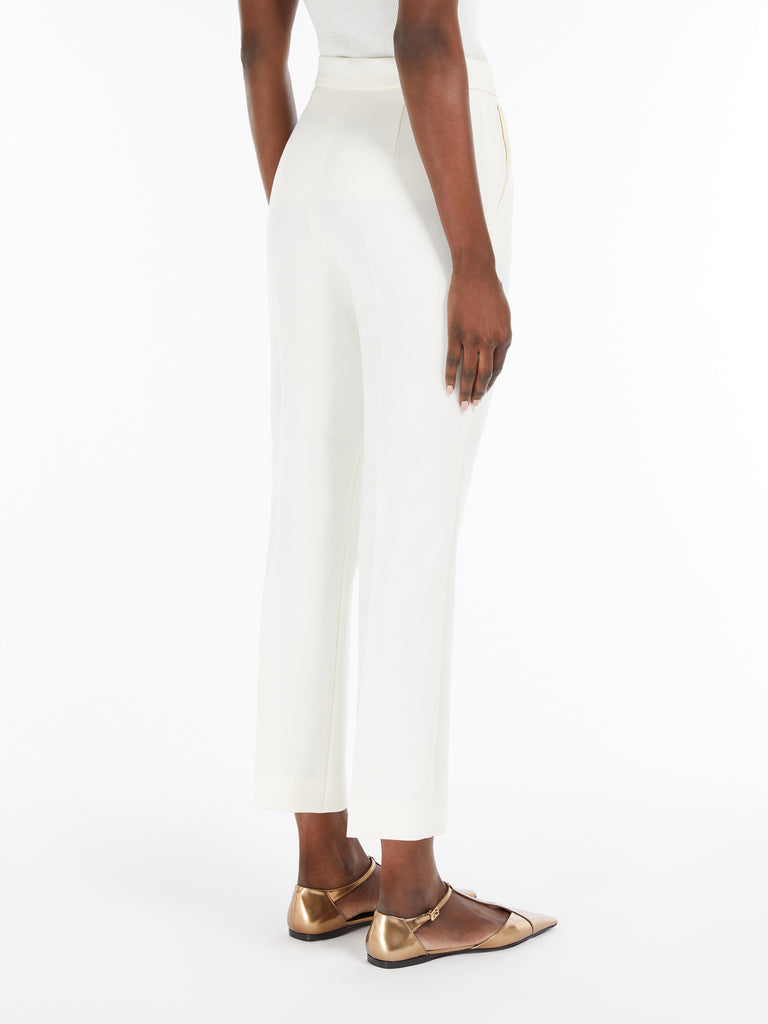 Wool crêpe trousers