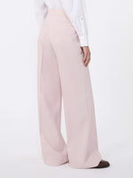 Wool, Mohair And Silk Trousers for Women - Beige Pink - Max Mara UAE