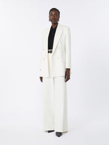 Wide-fit cotton trousers