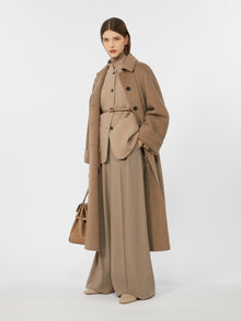 Cashmere foulé trousers