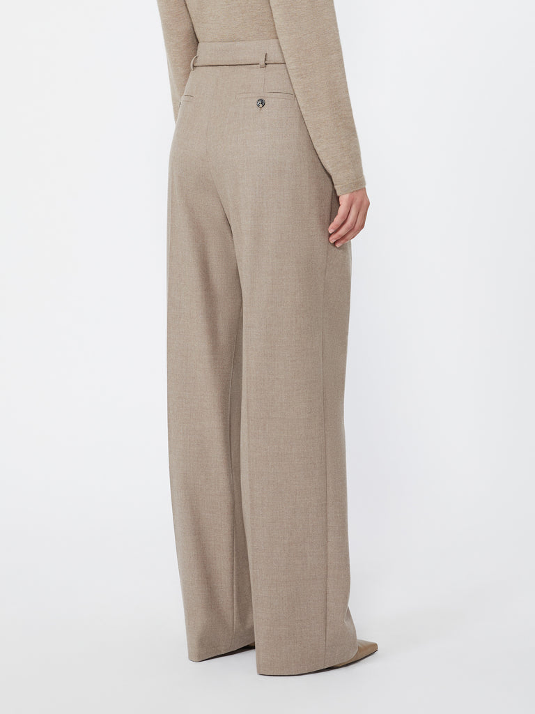 max mara slim cashmere foule trousers