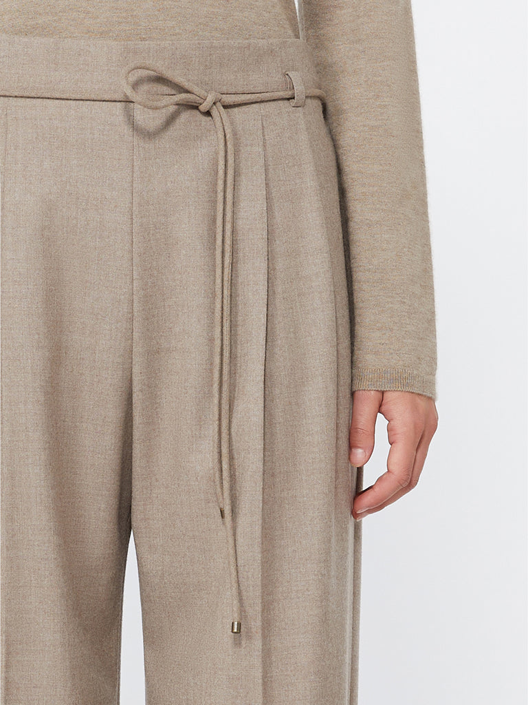 max mara slim cashmere foule trousers