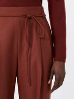 max mara slim cashmere foule trousers for women