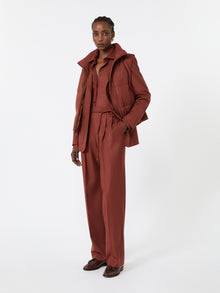 max mara slim cashmere foule trousers for women