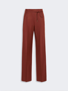 max mara slim cashmere foule trousers for women