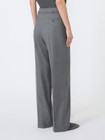 max mara slim cashmere foule trousers for women
