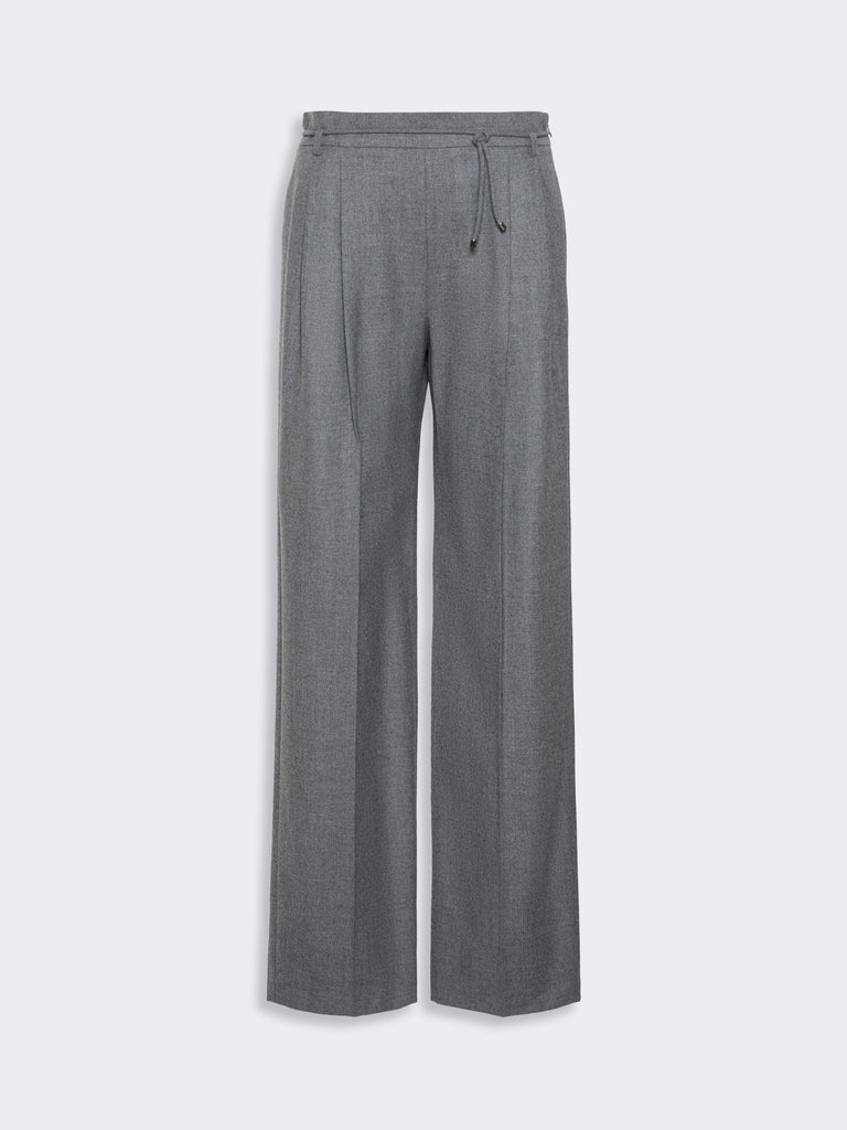 max mara slim cashmere foule trousers