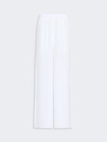 Relaxed-Fit Heavy Silk Trousers for Women - White - Max Mara UAE