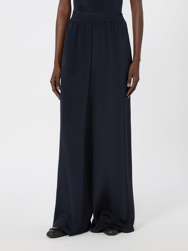 max mara relaxed-fit heavy silk trousers