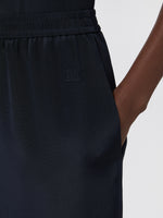 Relaxed-Fit Heavy Silk Trousers for Women - Ultramarine - Max Mara UAE