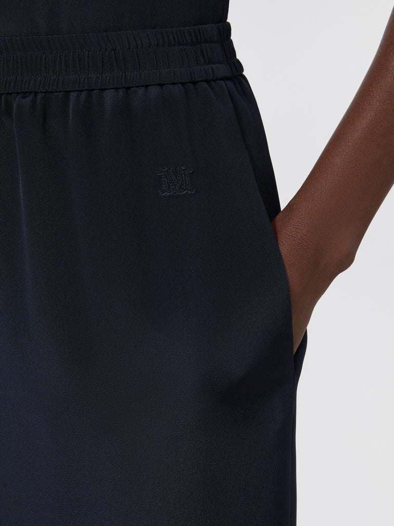max mara relaxed-fit heavy silk trousers