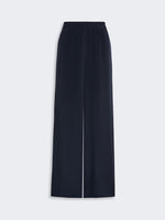 Relaxed-Fit Heavy Silk Trousers for Women - Ultramarine - Max Mara UAE