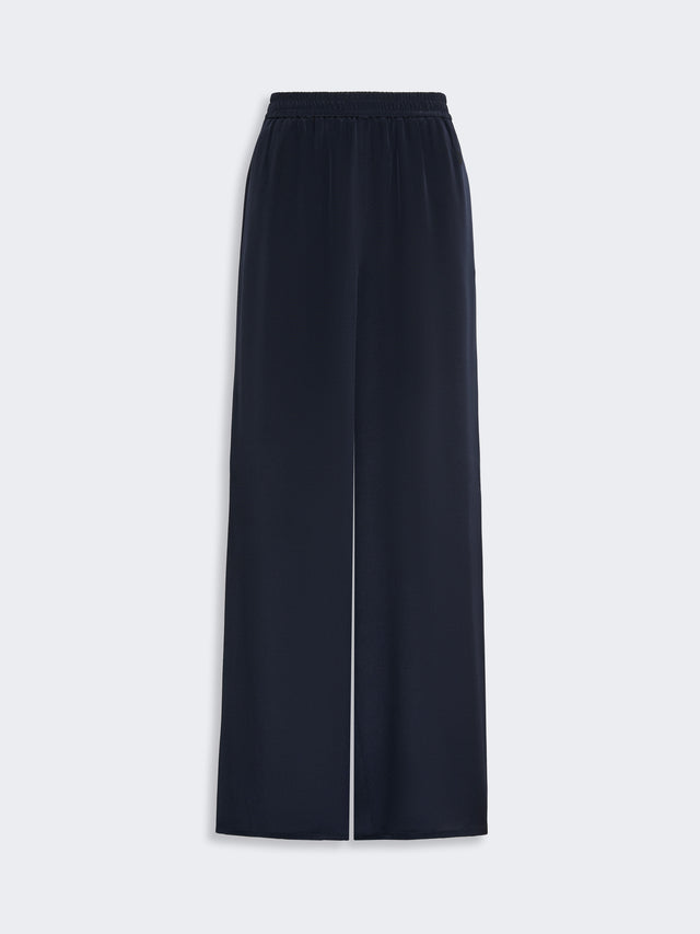 max mara relaxed-fit heavy silk trousers for women
