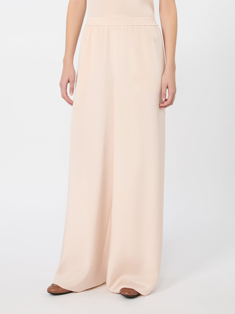 max mara relaxed-fit heavy silk trousers