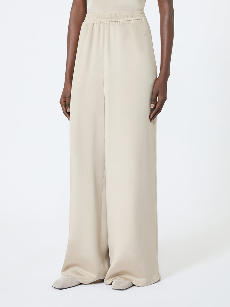 max mara relaxed-fit heavy silk trousers