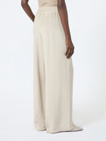 max mara relaxed-fit heavy silk trousers for women