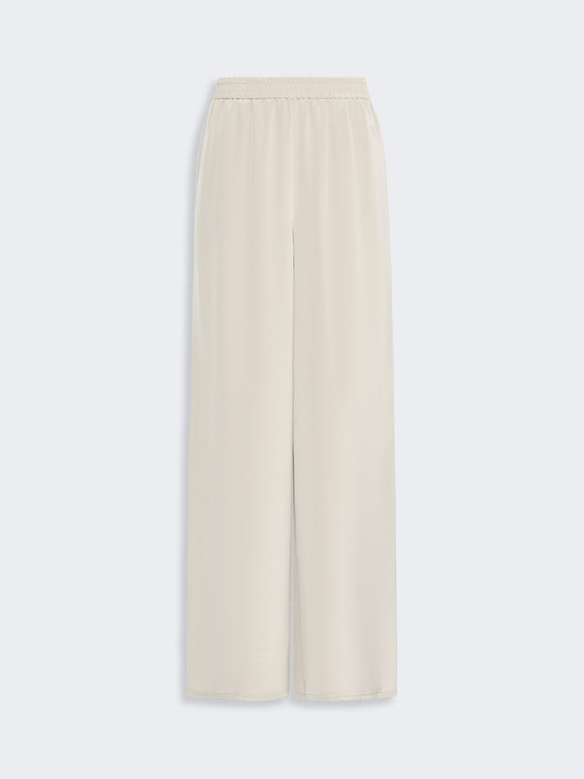 max mara relaxed-fit heavy silk trousers for women