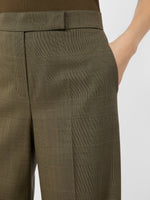 max mara glen plaid wool trousers for women